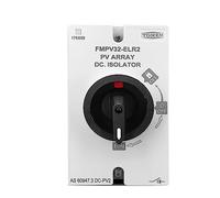 Interrupteur sectionneur rotatif solaire étanche IP66, 4 pôles, 1200 V CC, 32 A, for coffret de distribution