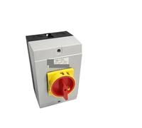 Interrupteur sectionneur tripolaire YMD11-100D, cadenas, marche/arrêt, avec boîtier IP65, 100 A