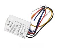 Interrupteur segment numérique 220 V 2 voies 3 LED pour plafonnier à | Contrôle jusqu'à trois circuits lumineux séparés à partir d'un interrupteur mural compact, idéal pour les plafonniers dans