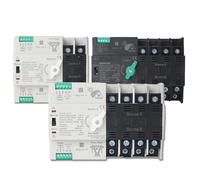 Interrupteur sélecteur électrique monophasé à rail DIN ATS 220 V, double alimentation, transfert automatique, ininterrompu, 2P 63 A, 100 A, 125 A(2,100A)