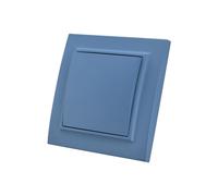 Interrupteur simple allumage,interrupteur mural Bleu 1 voie,interrupteur mécanique mural 86 mm, interrupteur standard 10 Amp, 250 V