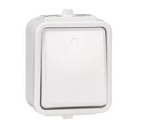Interrupteur simple étanche IP44 Blanc WNT100C01 Cedar Schneider