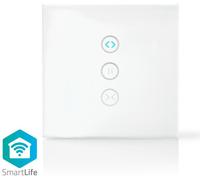 Interrupteur SmartLife | Wi-Fi | Parapluie / Rideau / Volet | Fixation murale | 300 W | Android™ / IOS | Verre | Blanc