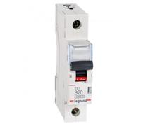 Legrand 403358 TX3 Leitungsschutzschalter B-Charakteristik, 20A, 1-polig, 6kA, 230/400VAC, 1TE Disjoncteur 1 pôle 20 A 230 V, 400 V