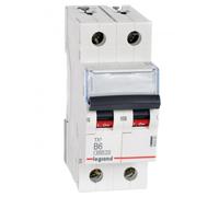Interrupteur surintensité 2P B 6A 6kA AC S302 S300 TX3 403383