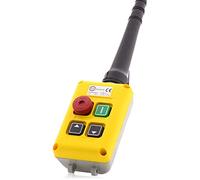 Interrupteur suspendu à 2 rangées avec 4 boutons d'arrêt d'urgence + bouton marche/arrêt + bouton haut et bas 1 niveau avec 1 contact NO (fermeture)