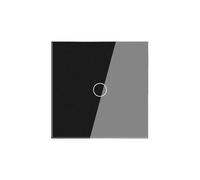 Interrupteur tactile 1/2/3 voies, 2 voies, sans fil neutre, panneau en verre, interrupteur mural for escalier(White 1 Gang)