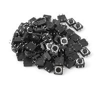 Interrupteur Tactile 100 Pièces Mini Micro Bouton poussoir 12x12x5mm pour Projets Électroniques DIY pour Étudiants et Techniciens Électroniciens