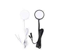 Interrupteur tactile à capteur de balayage noir/blanc 12 V-24 V, panneau en bois, LED, intensité variable, détection cachée(Black)