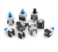 Interrupteur tactile à verrouillage/déverrouillage automatique, 6 broches, 5,8 x 5,8, 7 x 7, 8 x 8, 8,5 x 8,5 mm, 10 pièces(10pcs 8.5x8.5mm,UNLOCK)