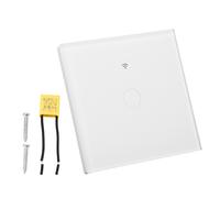 Interrupteur tactile avec connectivité Wi-Fi, compatible avec Alexa et Google Assistant, interrupteur mural intelligent, fonction minuterie,
