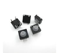 Interrupteur Tactile en Silicone conducteur, 20 pièces/lot, 8x8x5MM, 4 broches, bouton poussoir Tactile silencieux, Micro interrupteur à réinitialisation automatique