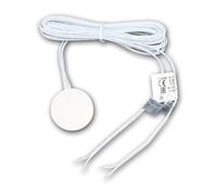 Interrupteur tactile LED, capacitif, 12V/24V, Ø 44mm, longueur de câble env. 2m, extrémités de câble ouvertes, pour usage intérieur.