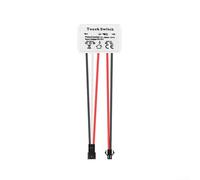 Interrupteur tactile LED pour miroir - DC 12 V 5 A - Bouton unique compatible avec le verre, l'acrylique et divers matériaux de miroir (fil)