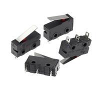 Interrupteur tactile marche/arrêt KW11-3Z 5A 250V Microrupteur 3PIN Boucle Interrupteur à poignée droite Le bouton de contact du microrupteur 3PIN(5PCS)