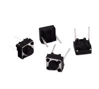 Interrupteur Tactile momentané, 6x6x4, 3/5/6/7/8/9/10mm, 6x6x4.3mm, 5mm, 6mm, 7mm, 8mm, 9mm, 10mm, broche centrale, 2 broches(6x6x10,20 pieces)