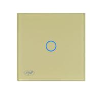 Interrupteur tactile PNI SH101G, doré, LED, commutation croisée/piège