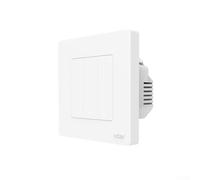 Interrupteur tactile pour Tuya et ZigBee Smart Homes série Star Ring avec effet de lumière discret (3 interrupteurs blanc)