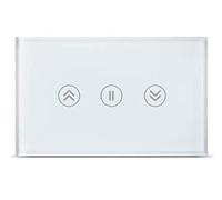 Interrupteur Tactile Réglage Intelligent De La Vie Des Commutateurs Muraux Moteur D'ombre Rouleau Commutateur Rideau(White)