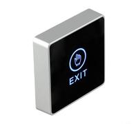 Interrupteur Tactile Sortie pour porte avec Rétroéclairage LED et Indicateur Infrarouge pour Contrôle d'Accès 86x86mm(86 * 86mm)