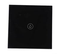 Interrupteur tactile WiFi intelligent 40 A pour chauffe-eau et chaudière, télécommande par application, double mode pour Alexa, commande unique avec panneau en verre trempé, ABS Flame Reta (noir)