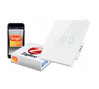 Interrupteur tactile ZigBee TUYA 3 circuits blanc #sans N