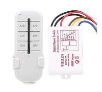 Interrupteur Télécommande RF 4 Voies on Off AC 240V 1000WRécepteur sans Fil pour Éclairage Lampe Prise Domotique