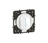 Interrupteur témoin Céliane 10AX enjoliveur Blanc, support et voyant LEGRAND CX7