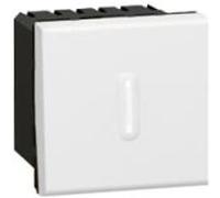 Interrupteur temporisé Mosaic 2 modules blanc