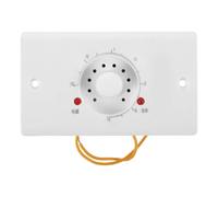 Interrupteur Thermostat pour Soufflante de Cheminée, Variateur Compact | Réglage de Vitesse du Ventilateur, Plastique, Installation Facile, Usage Domestique, pour Chauffage Mural
