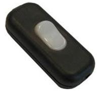 Interrupteur TIBELEC, plastique, noir