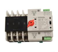 Interrupteur Transfert Maison 125A Grille Générateur | Transition fluide réseau/générateur, boîtier PC pour robuste, montage rail DIN 35mm, 4 pôles, pour idéal maison