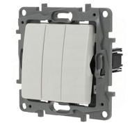 interrupteur triple 10ax 250v pur legrand niloé