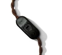 Interrupteur Unipolaire à glissière Noir. Design de Achille Castiglioni