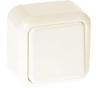Interrupteur unipolaire beige classique 6 x 6 x 3 cm : fonctionnalité et élégance dans un design compact qui s'adapte à n'importe quel espace, apportant une touche moderne et distinctive à votre