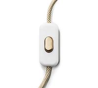 Interrupteur unipolaire Creative Switch Blanc - Bronze