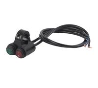 Interrupteur universel de guidon de moto 22 mm en alliage d'aluminium double bouton de commande pour phares antibrouillard klaxon feux de détresse frein 12 V 10 A étanche facile à (Tapez D)