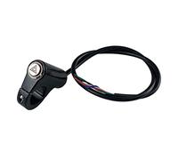 Interrupteur universel pour moto Montage sur guidon Interrupteur d'avertissement Bouton flash étanche Lampes d'urgence Commande de support de guidon pour WaterProo