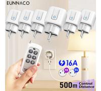 Interrupteur universel sans fil pour télécommande RF, 500M, prises électriques AC 110V 220V, prise ue pour ventilateur, lumière TV, machine à café 3Socket 1Remote