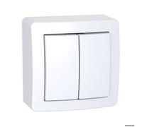 Interrupteur va-et-vient ALREA 10 A double - SCHNEIDER ELECTRIC - SHN0262056P