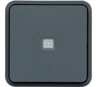 Interrupteur va-et-vient Cubyko à voyant témoin - composable - IP55 - gris Gris G