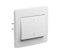 Interrupteur va et vient - DEBFLEX Gamme Diam2 Commande VMC - Interrupteur encastrable et mural - Prise mural - Blanc film/1 pdt 739290