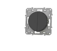 Schneider Electric – Interrupteur double va-et-vient Odace S540214 Anthracite à vis connexion rapide
