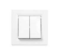 Interrupteur va-et-vient double SCHNEIDER Asfora S320214 10A -blanc