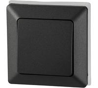 Interrupteur va-et-vient encastré IP44, tout-en-un, série C1, anthracite