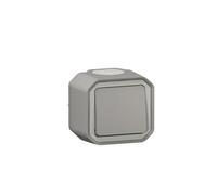 Legrand Interrupteur mural étanche Plexo – Simple/va-et-vient 10A, prêt à installer – Gris