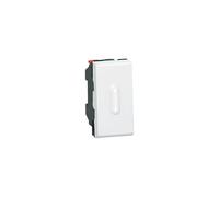 Interrupteur va-et-vient Legrand Mosaic avec voyant LED 1 module 6A 250V blanc 077032