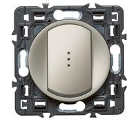 Interrupteur/Va et Vient Lumineux LEGRAND Céliane Soft 10A Titane (Voyant Fourni)