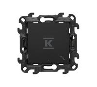 Interrupteur va-et-vient lumineux noir SIMON24 NW6L.01/49