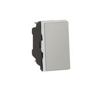 Legrand Interrupteur ou va-et-vient Mosaic 079201L 10AX 250V Easy-Led 1 module Aluminium